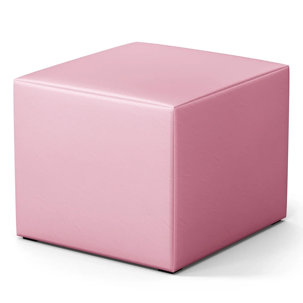 Poltrona de Amamentação Pés Madeira e Puff Letícia Sintético Rosa - Phoenix