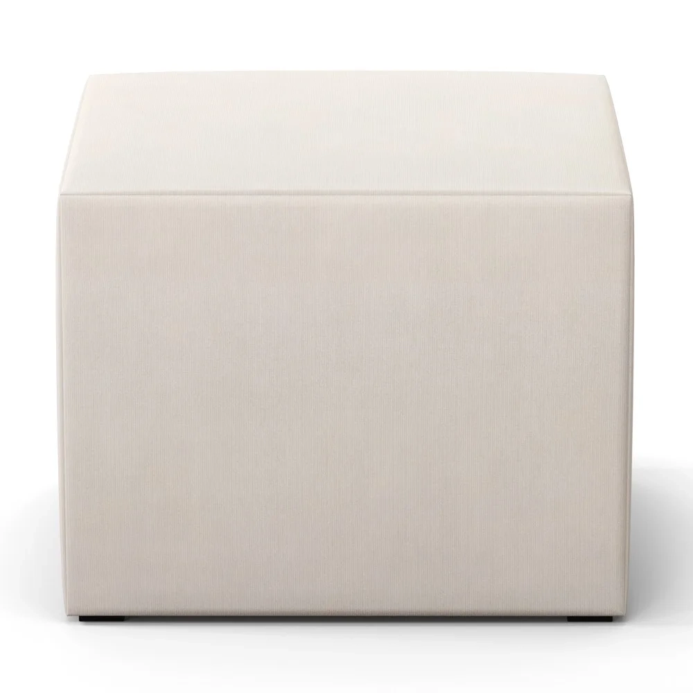 Poltrona Amamentação Base Madeira Balanço e Puff Letícia Suede Bege - Phoenix