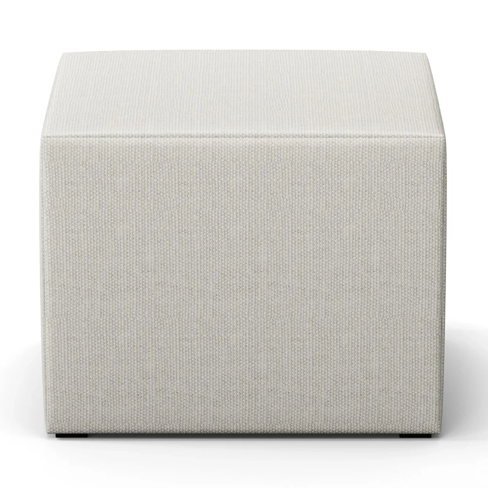 Poltrona Amamentação Base Madeira Balanço e Puff Letícia Linho Off White - Phoenix