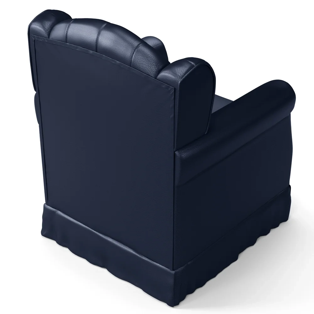 Poltrona de Amamentação Balanço Letícia Sintético Azul Marinho - Phoenix