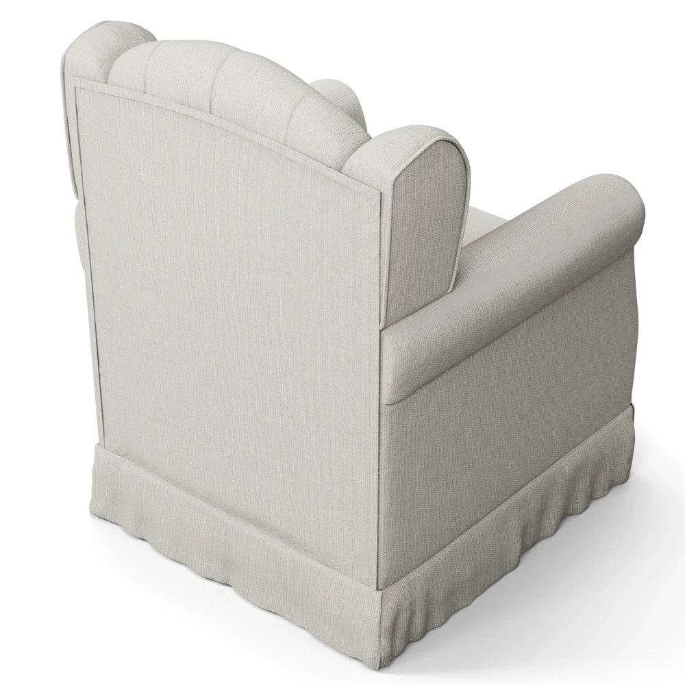 Poltrona de Amamentação Balanço Letícia Linho Off White - Phoenix