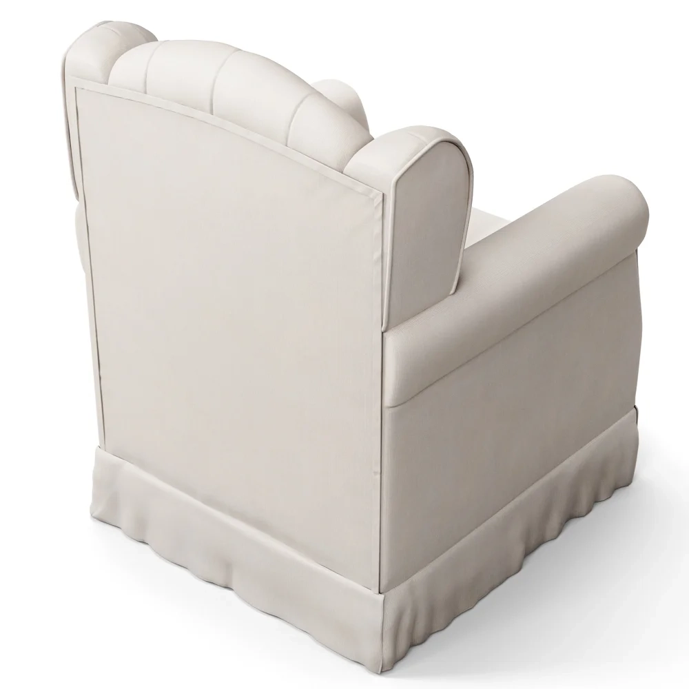 Poltrona de Amamentação Balanço Letícia Suede Bege - Phoenix