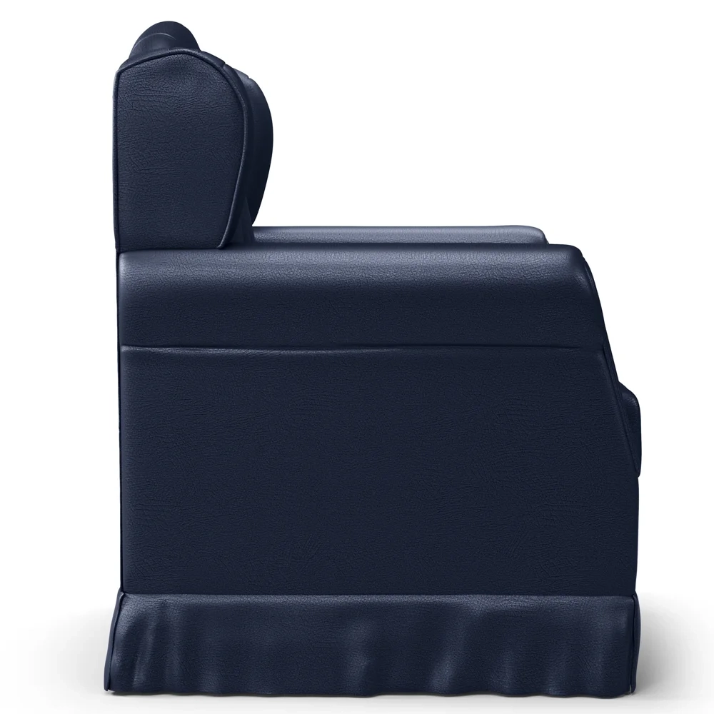 Poltrona de Amamentação Fixa Letícia Sintético Azul Marinho - Phoenix