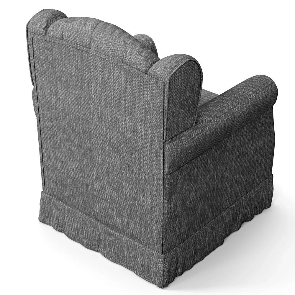 Poltrona de Amamentação Balanço Letícia Linho Cinza Escuro - Phoenix