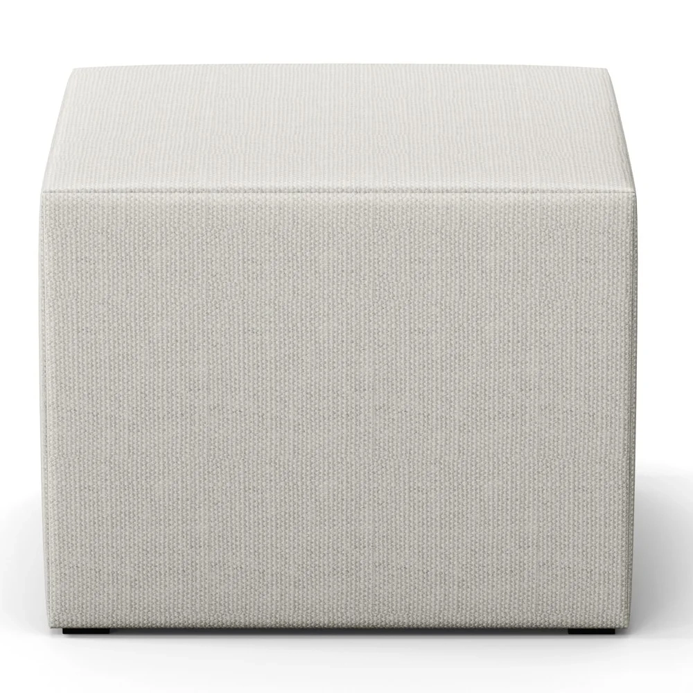 Poltrona de Amamentação Fixa com Puff Letícia Linho Off White - Phoenix