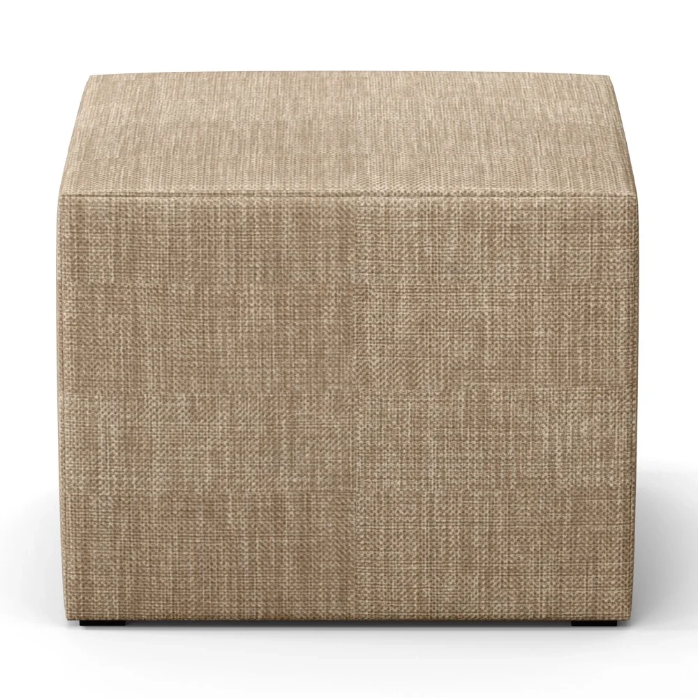 Poltrona Amamentação Base Madeira Balanço e Puff Letícia Linho Bege Escuro - Phoenix