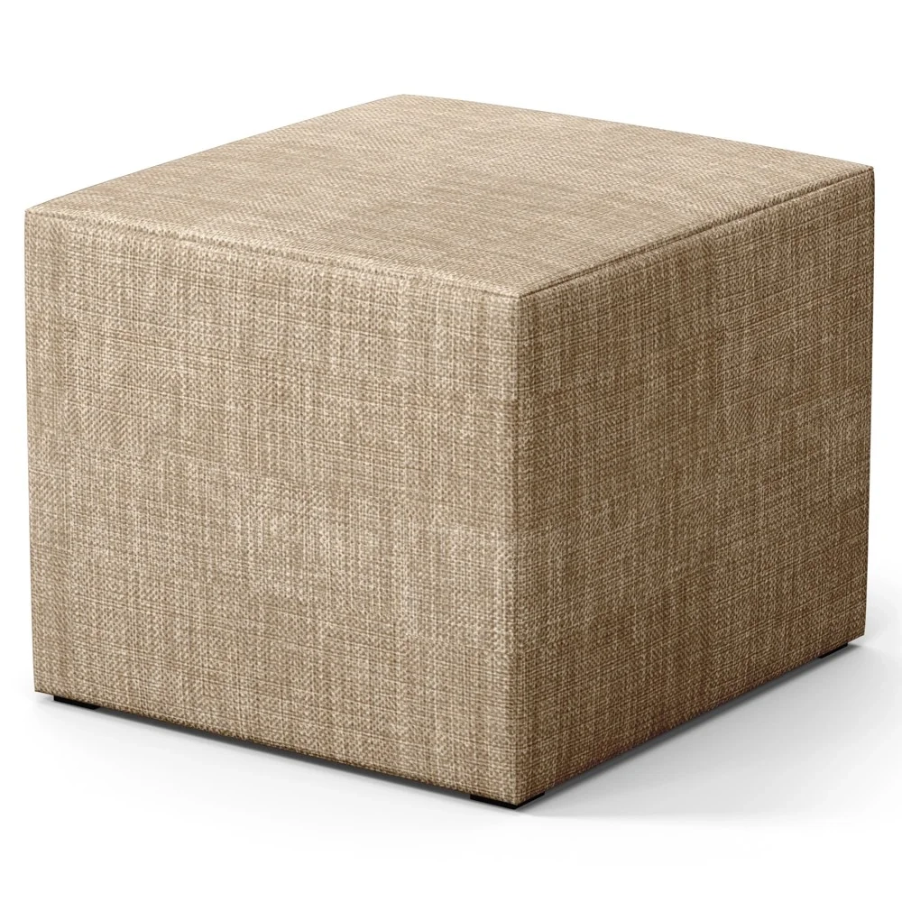 Poltrona Amamentação Base Madeira Balanço e Puff Letícia Linho Bege Escuro - Phoenix