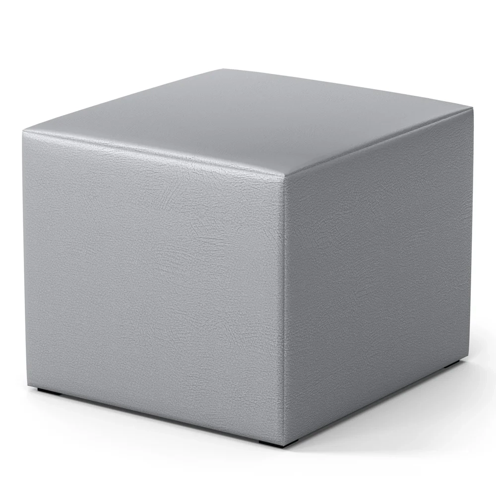 Poltrona de Amamentação Pés Madeira e Puff Letícia Sintético Cinza - Phoenix