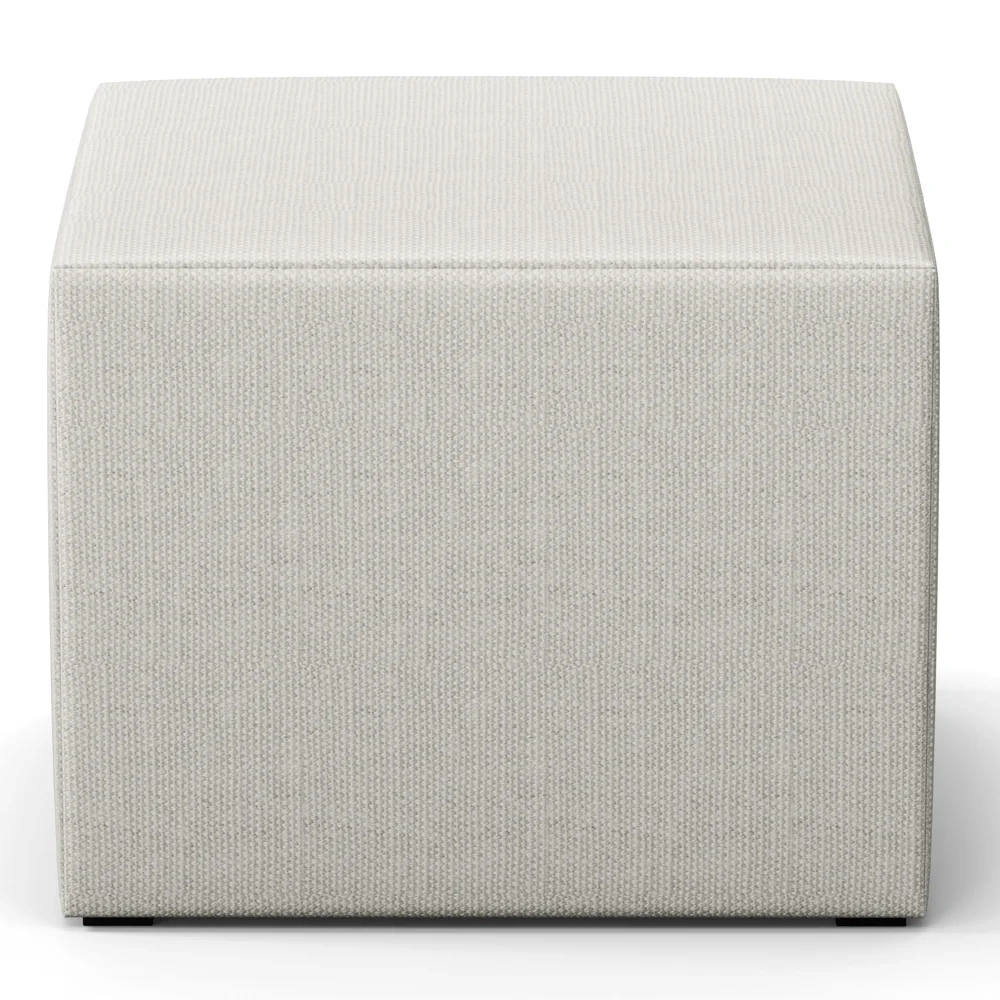 Poltrona de Amamentação Pés Madeira e Puff Letícia Linho Off White - Phoenix