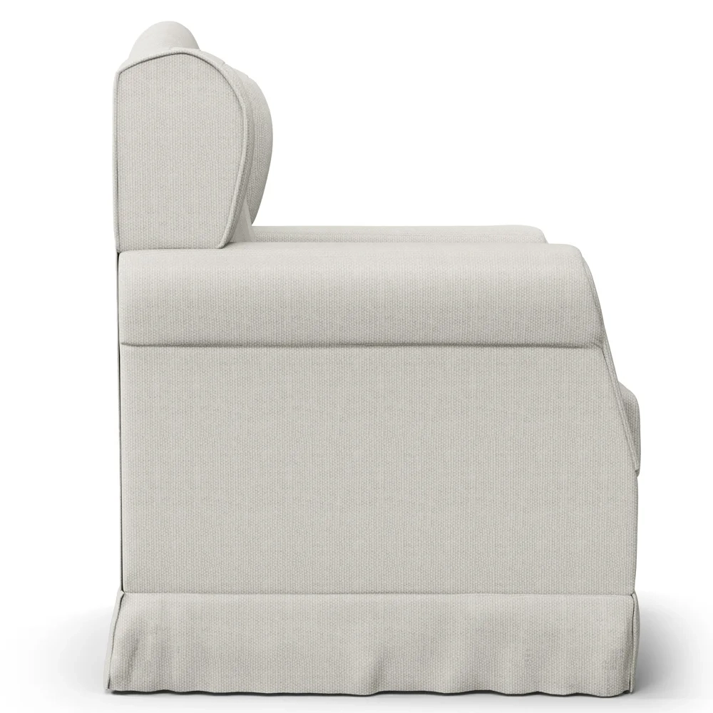 Poltrona de Amamentação Fixa Letícia Linho Off White - Phoenix