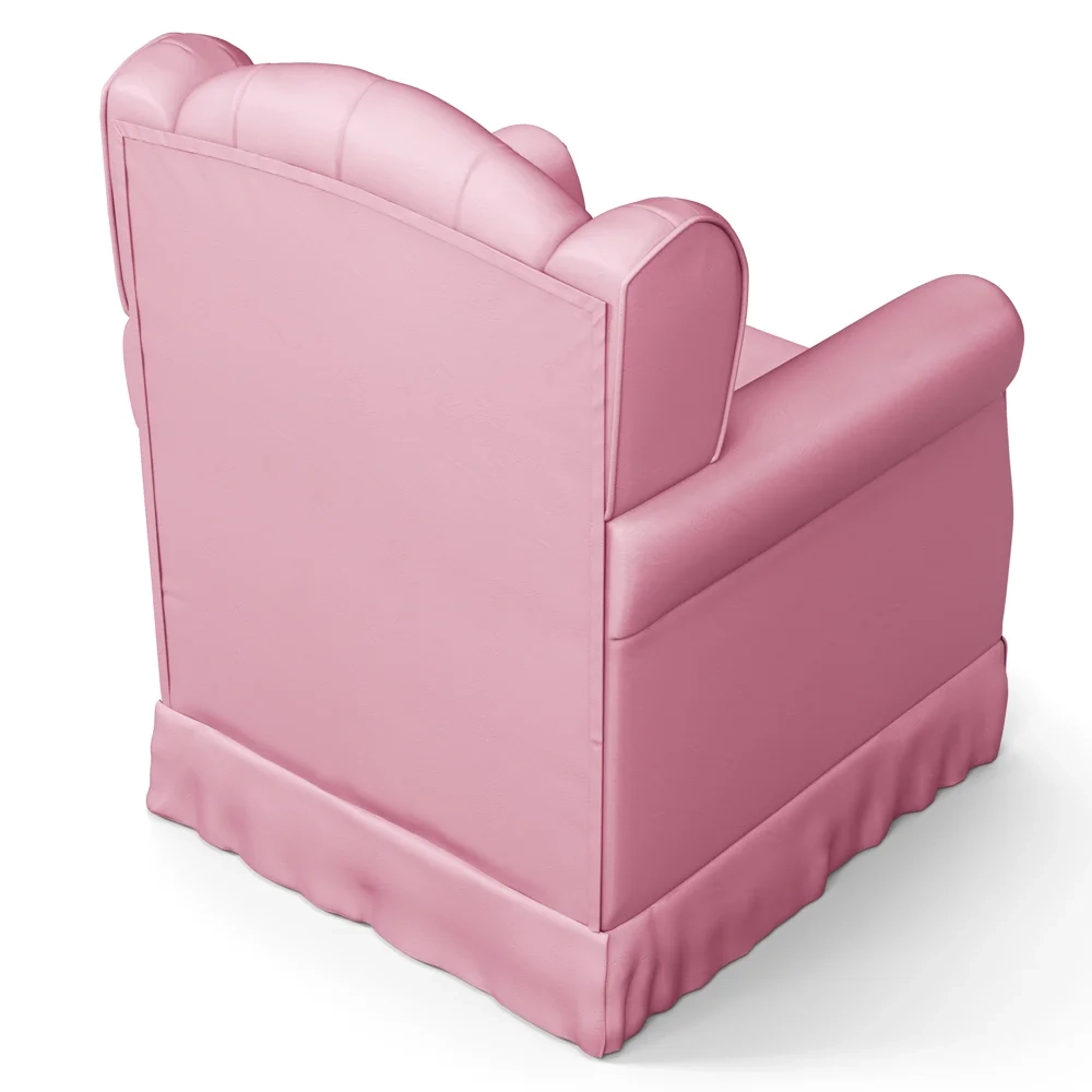 Poltrona de Amamentação Fixa Letícia Sintético Rosa - Phoenix