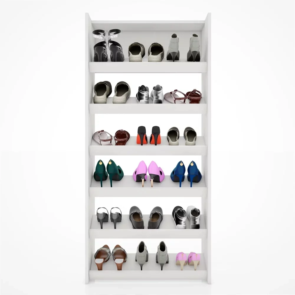 Sapateira Vertical Armário Multiuso Brunet L03 Branco - Mpozenato