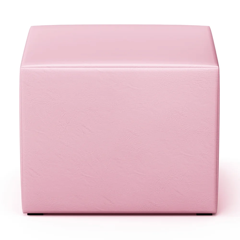 Poltrona Amamentação Base Madeira Balanço e Puff Letícia Sintético Rosa - Phoenix