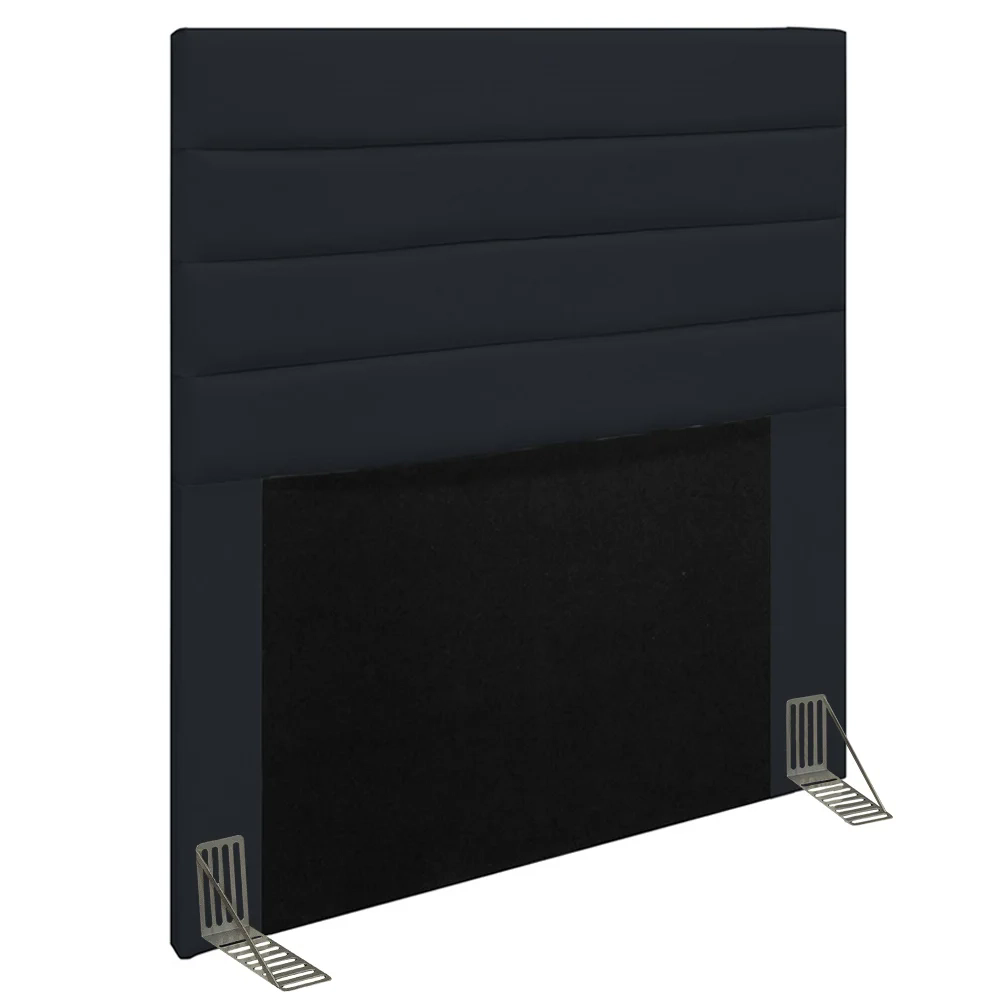Cabeceira Cama Box Solteiro 90cm Rubi W01 Corano Preto - Mpozenato