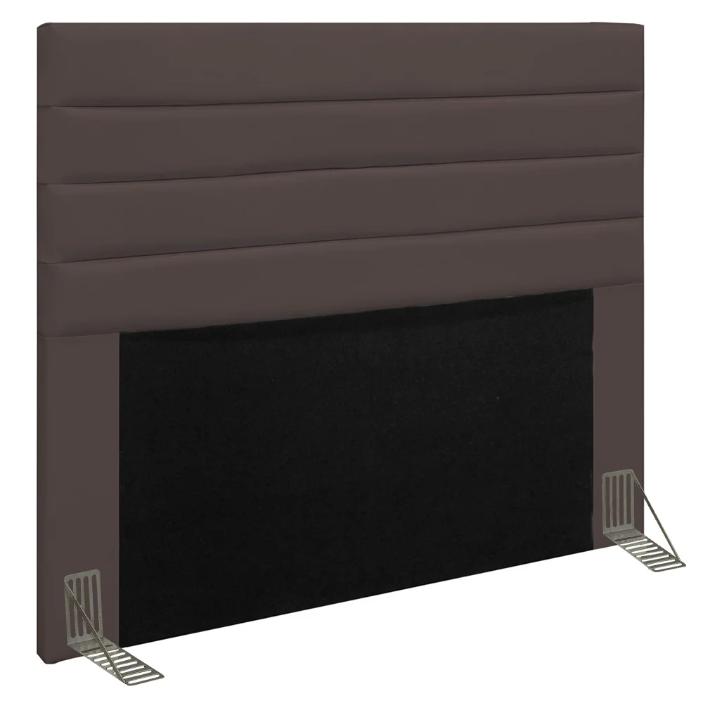 Cabeceira Cama Box Casal 140cm Rubi W01 Corano Marrom - Mpozenato