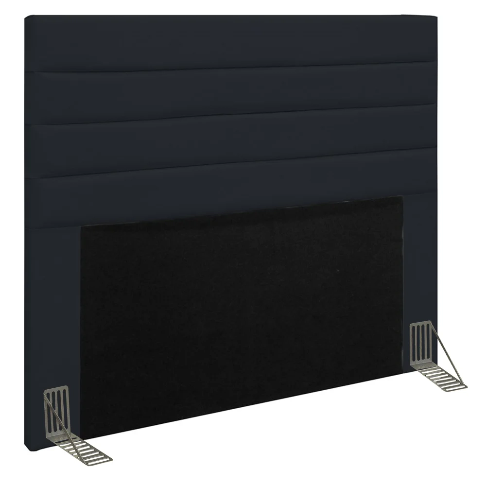 Cabeceira Cama Box Casal Queen 160cm Rubi W01 Corano Preto - Mpozenato