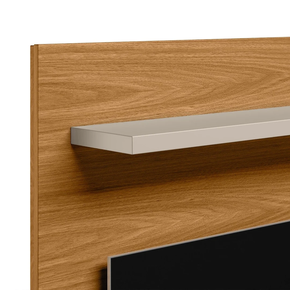 Painel Para TV 50 Pol Bancada Suspensa 120cm Perfect L06 Nature/Off White - Mpozenato