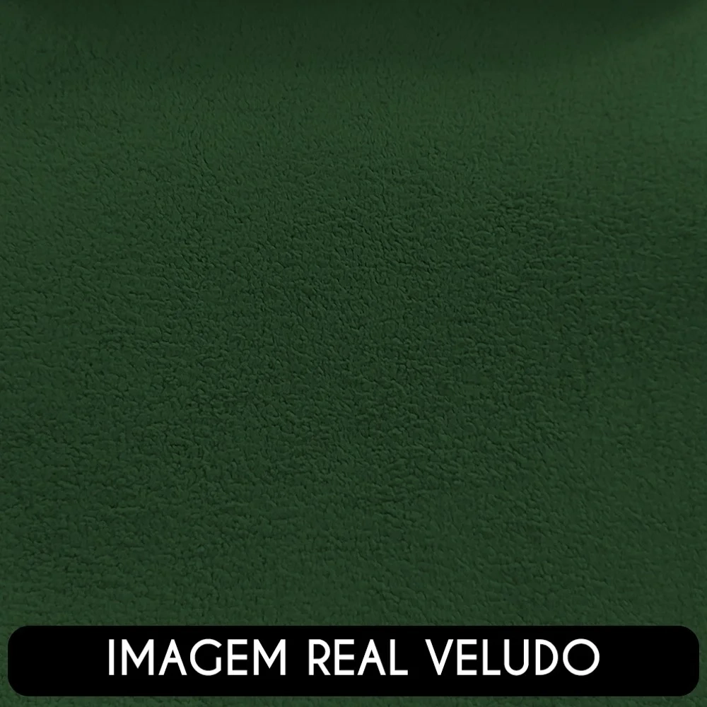 Poltrona para Sala de Estar Giratória Orgânica Garbin Z08 Veludo Verde - Mpozenato