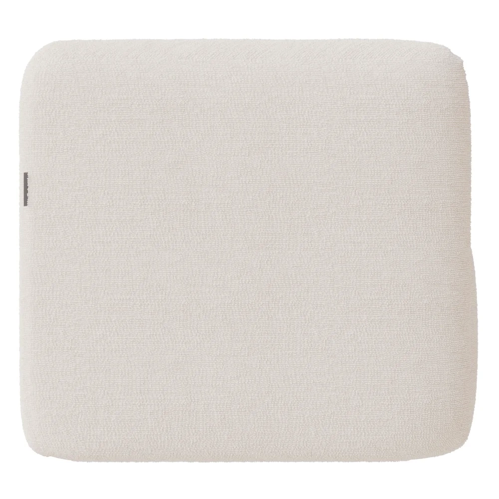 Poltrona para Sala de Estar Decorativa Quadrada Maggie Z08 Boucle Bege - Mpozenato