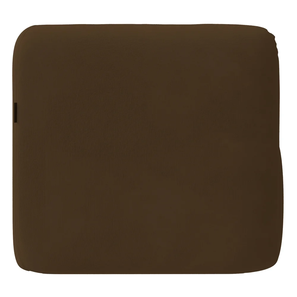 Poltrona para Sala de Estar Decorativa Quadrada Maggie Z08 Veludo Marrom - Mpozenato