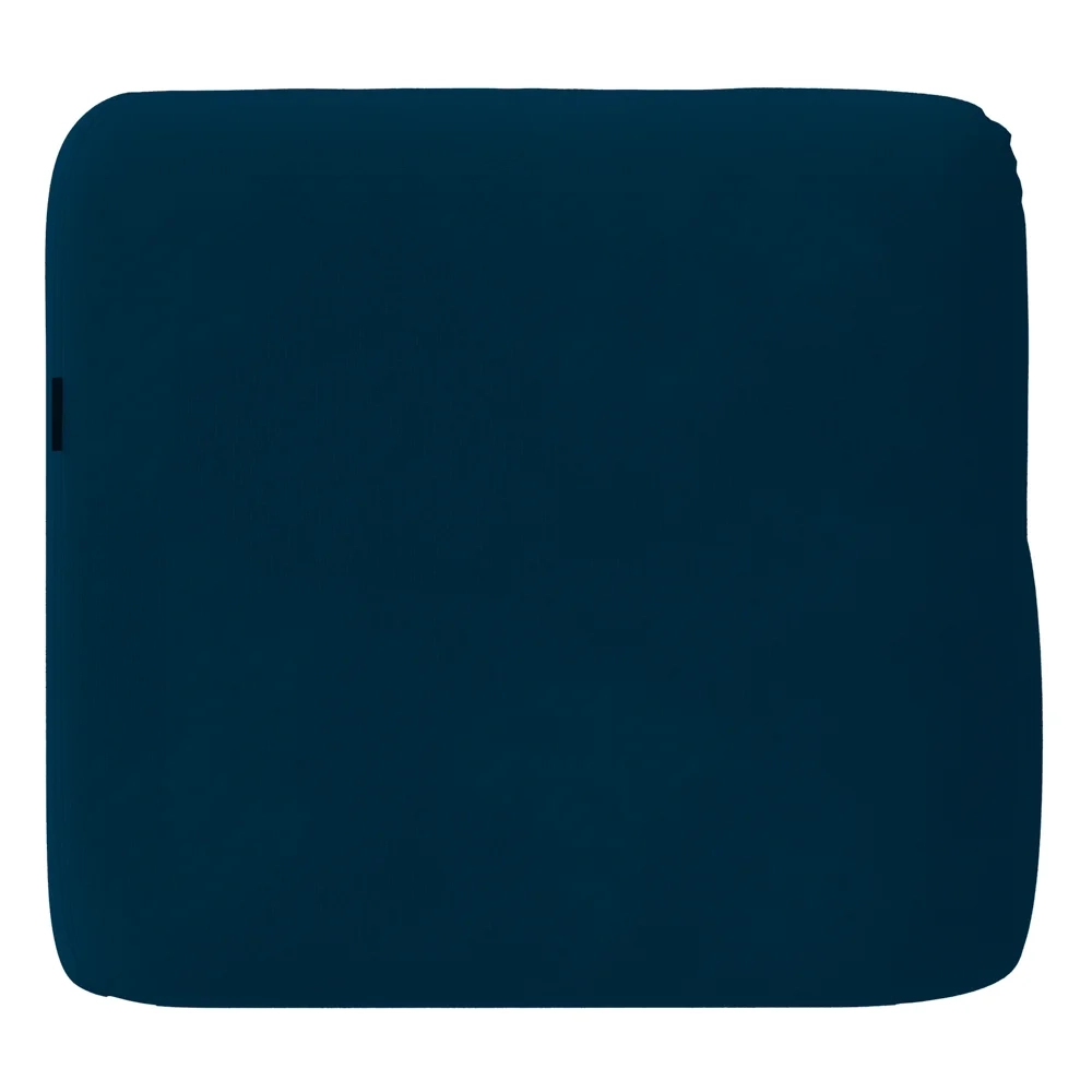 Poltrona para Sala de Estar Decorativa Quadrada Maggie Z08 Veludo Azul Marinho - Mpozenato
