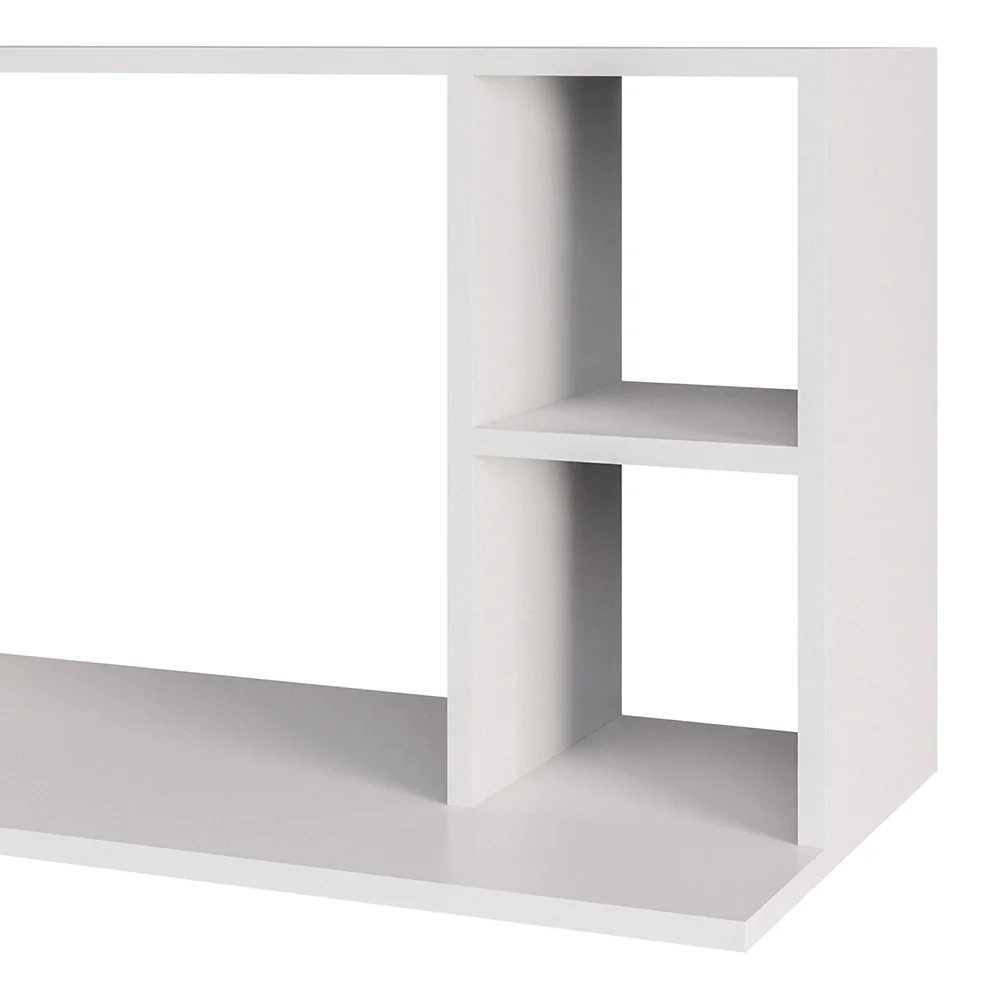 Suporte Micro-Ondas Forno Armário Aéreo 80cm 2 Prateleiras Maya Z34 Branco - Mpozenato