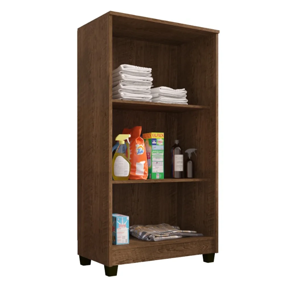 Armário Multiuso Organizador Lavanderia Olinda Malbec - Incorplac