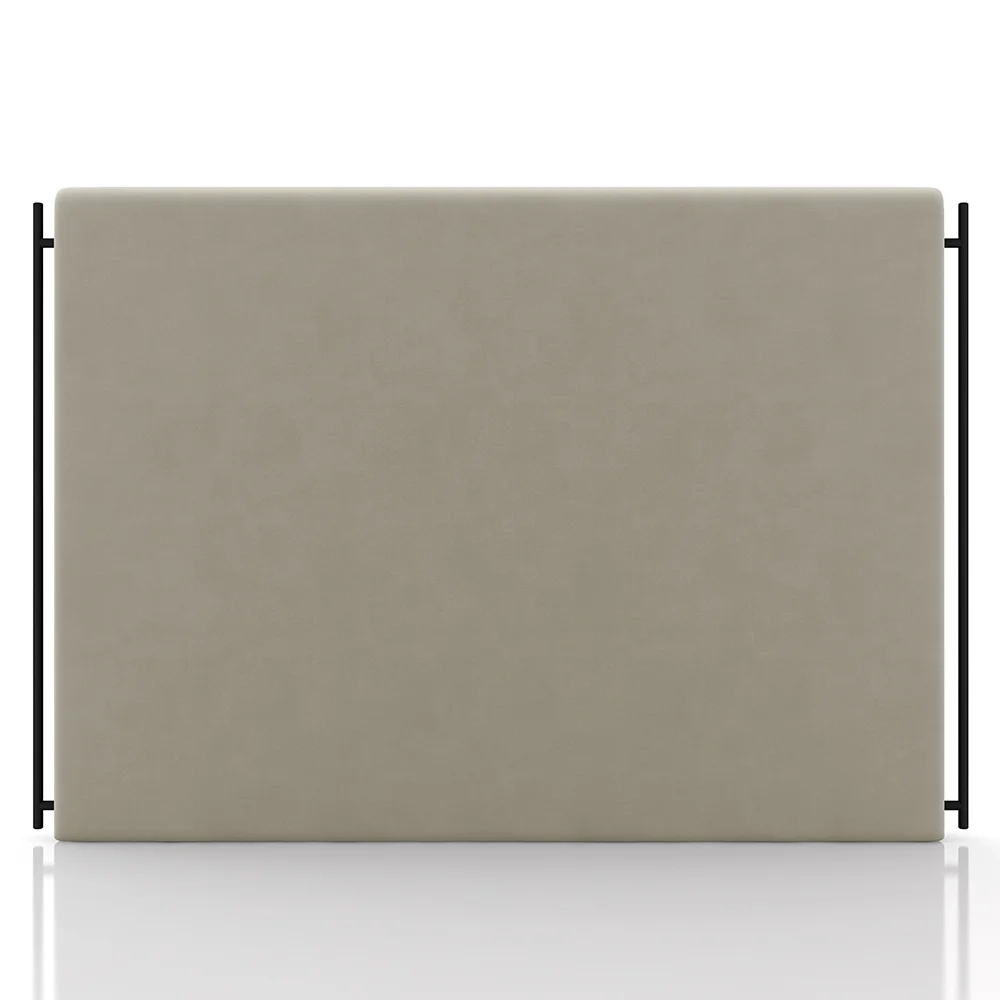 Cabeceira Cama Box Casal Queen 160cm Oscar Z37 Suede Bege - Mpozenato