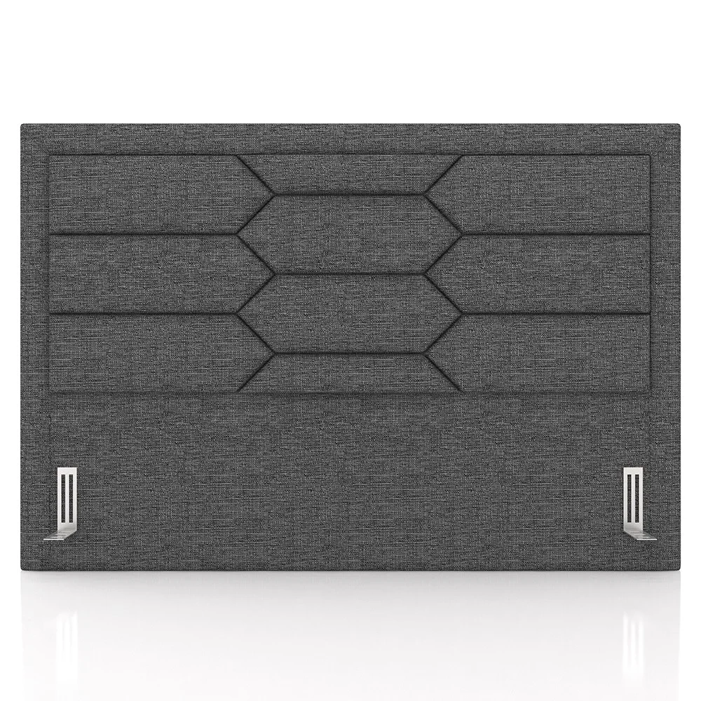 Cabeceira Cama Box Casal King 195cm Texas Z37 Linho Cinza Escuro - Mpozenato