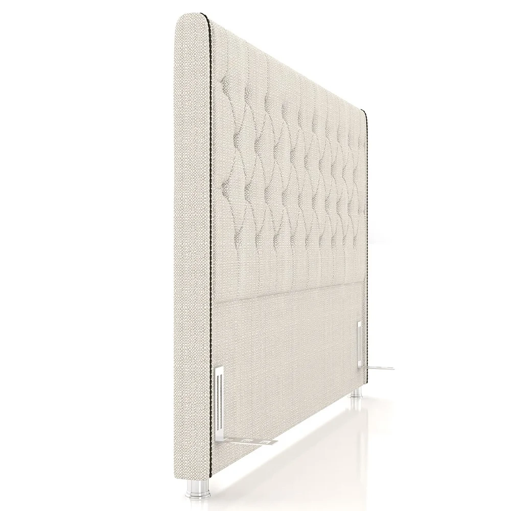 Cabeceira Cama Box Casal King 195cm Florenza Z37 Linho Creme - Mpozenato