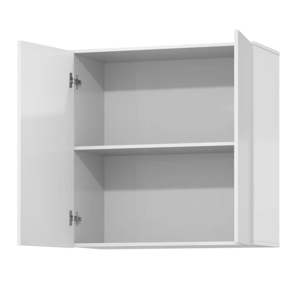 Armário de Cozinha Aéreo 2 Portas 67cm Italy Branco - EJ Móveis