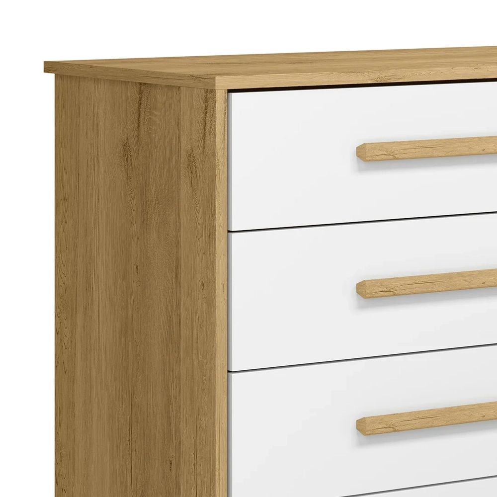 Cômoda Com Sapateira Infantil Q Encanto Slim Freijó/Branco - Qmovi