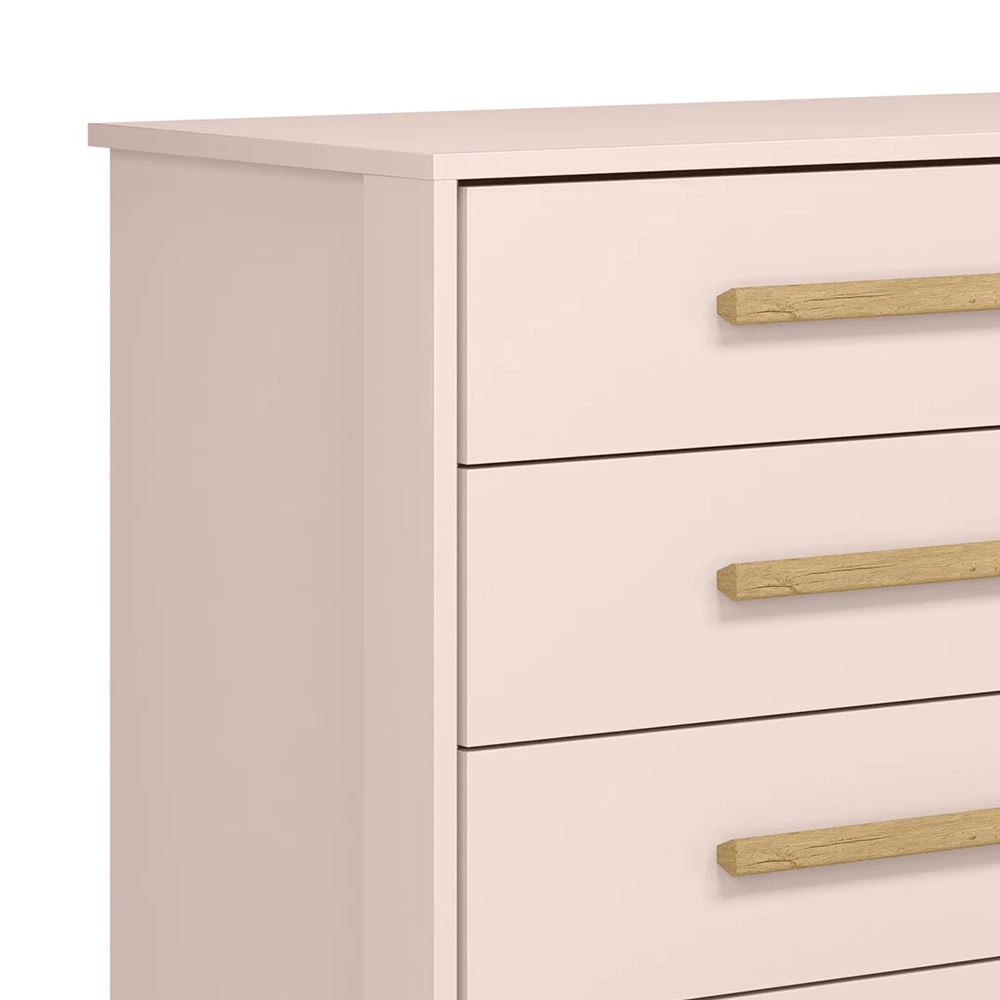 Cômoda Com Sapateira Infantil Q Encanto Slim Rosa - Qmovi