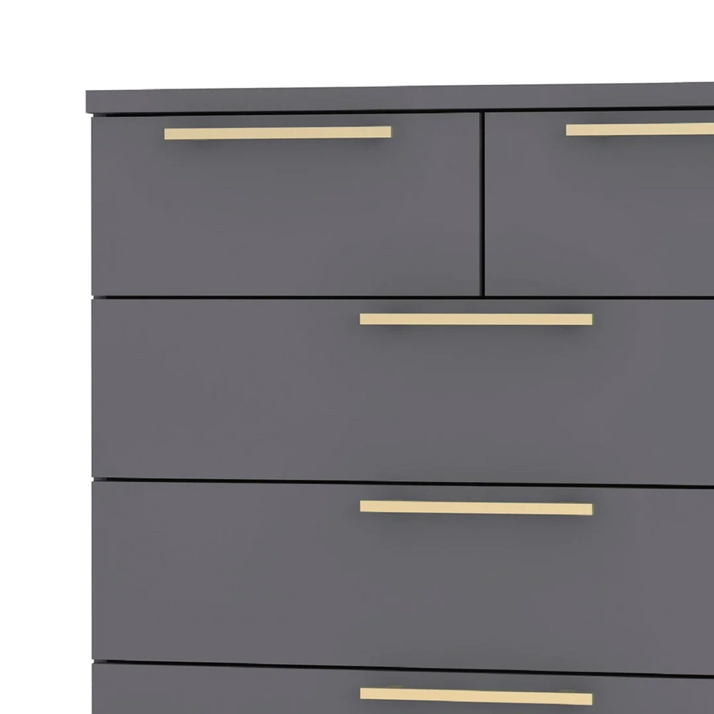 Cômoda para Quarto 5 Gavetas 90cm Dubai Alasca - Vila Rica