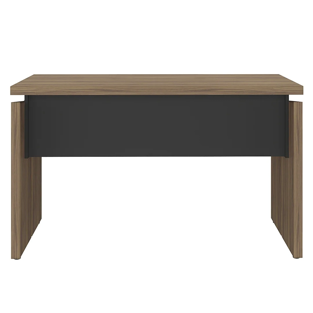 Mesa Para Escritório Home Office 125cm Corp A06 Nogal/Preto  - Mpozenato