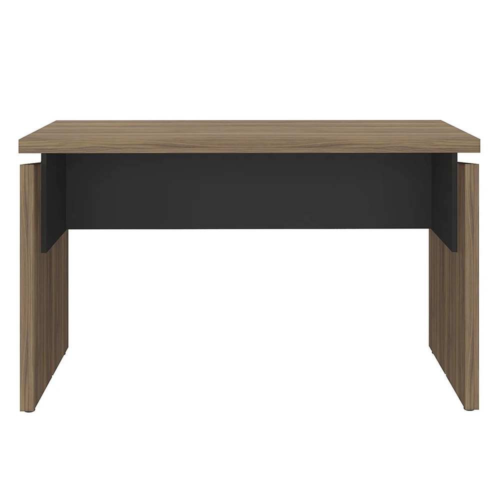 Mesa Para Escritório Home Office 145cm Corp A06 Nogal/Preto  - Mpozenato