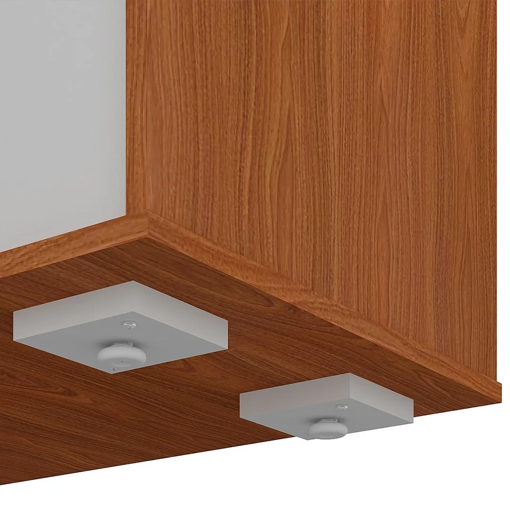 Mesa Escritório em L Gerência 170cm Corp A06 Freijó/Branco   - Mpozenato