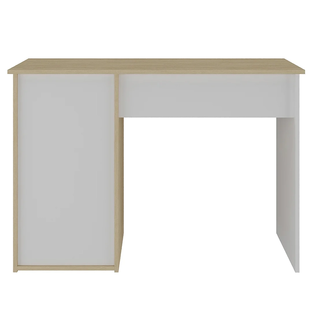 Mesa Escrivaninha Home Office 110cm Ally A06 Carvalho/Branco - Mpozenato