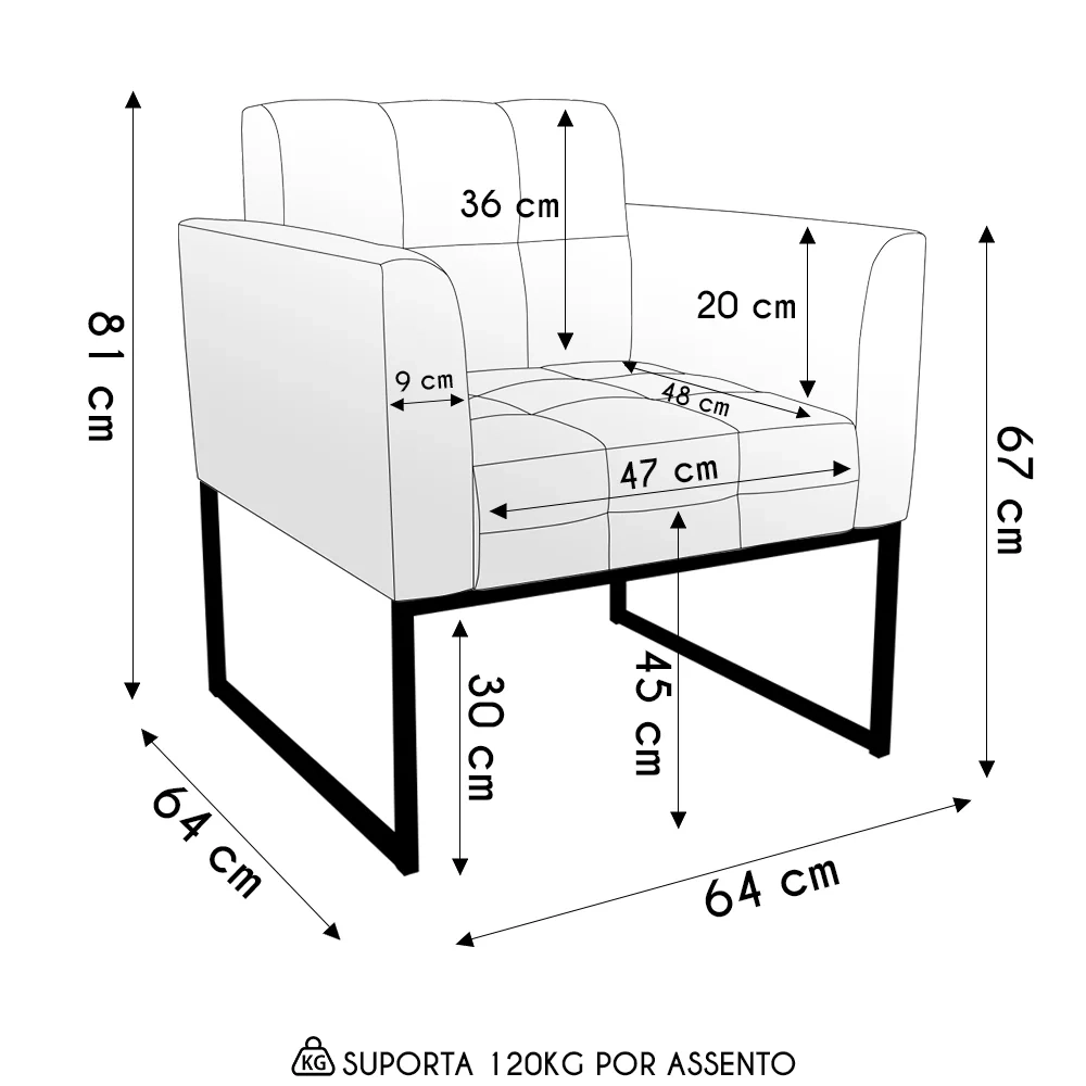 Poltrona Para Sala Base Industrial Dourado Ana Boucle Menta - Ibiza