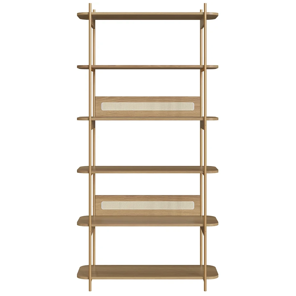 Estante Industrial Pés de Metal Arlo A10 Hanover/Dourado - Mpozenato