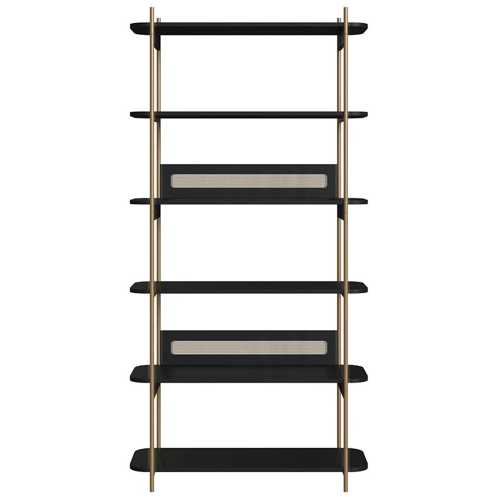 Estante Industrial Pés de Metal Arlo A10 Nero/Dourado - Mpozenato