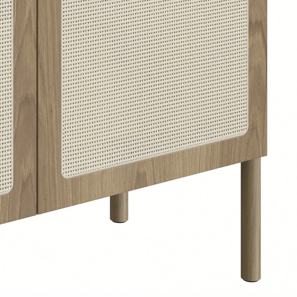 Balcão Aparador Buffet Cantinho do Café Pés Madeira Arlo A10 Hanover - Mpozenato