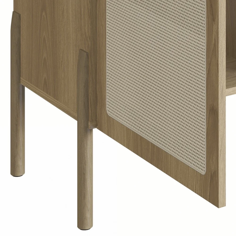 Balcão Aparador Buffet Cantinho do Café Pés Madeira Arlo A10 Hanover - Mpozenato