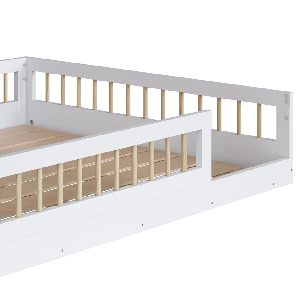 Cama Montessoriana Infantil 140cm Lumiar C06 Branco - Mpozenato