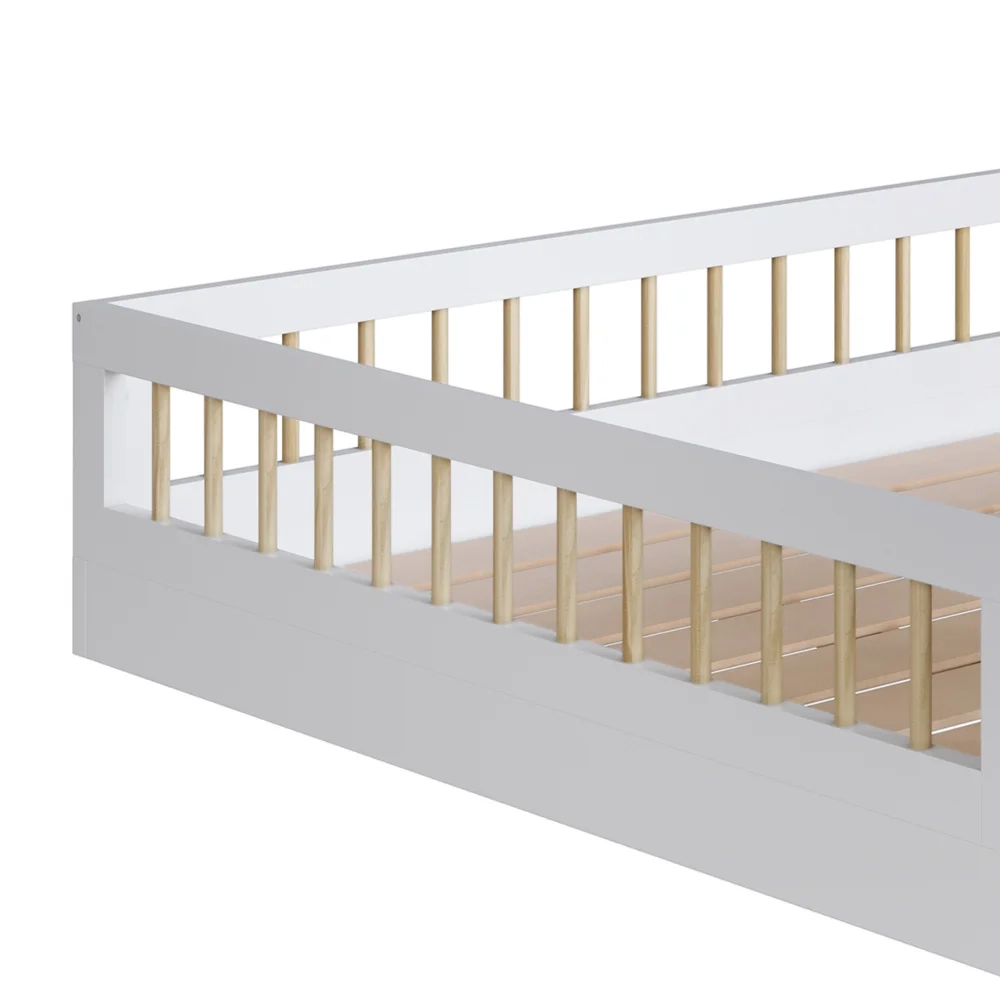 Cama Montessoriana Infantil 140cm Lumiar C06 Branco - Mpozenato