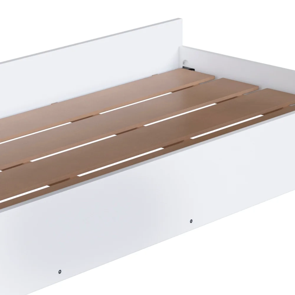 Cama Auxiliar Infantil Para Colchão 78x188cm Infix C06 Branco - Mpozenato