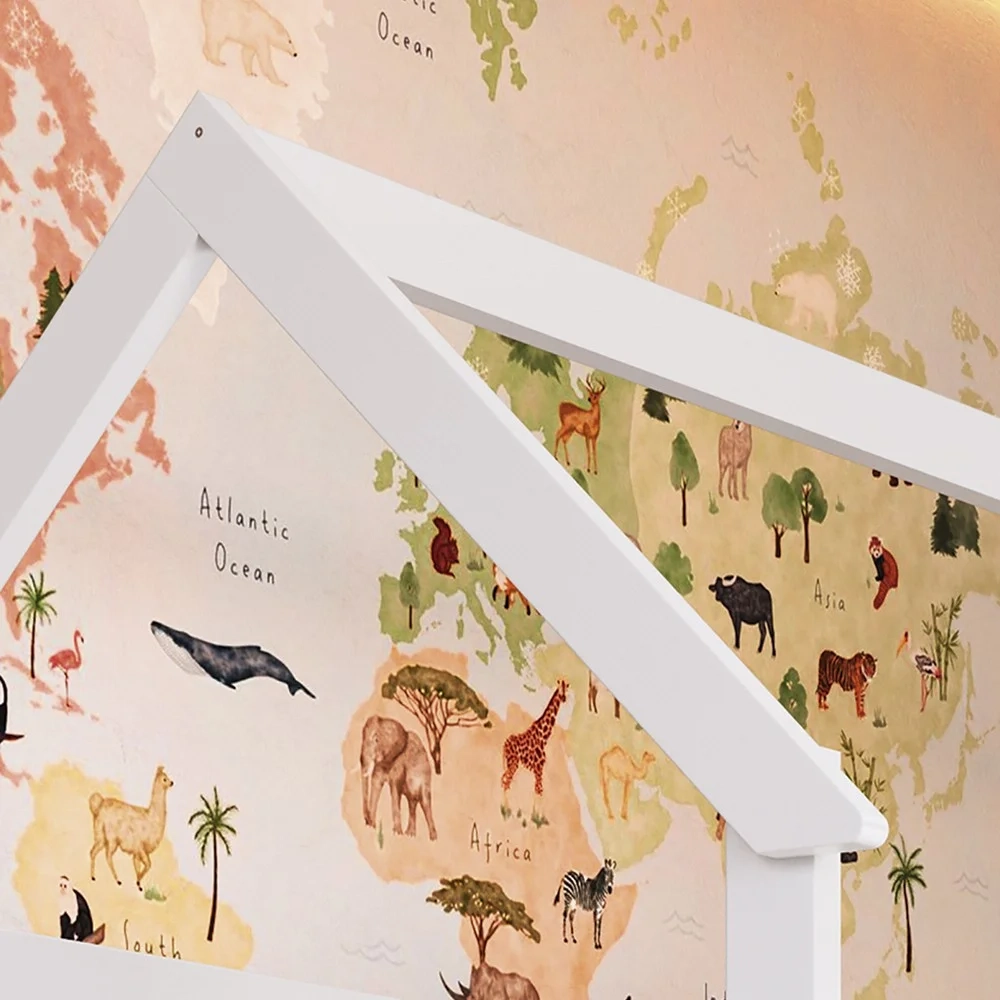 Cama Infantil Montessoriana Casinha Infix C06 Branco - Mpozenato