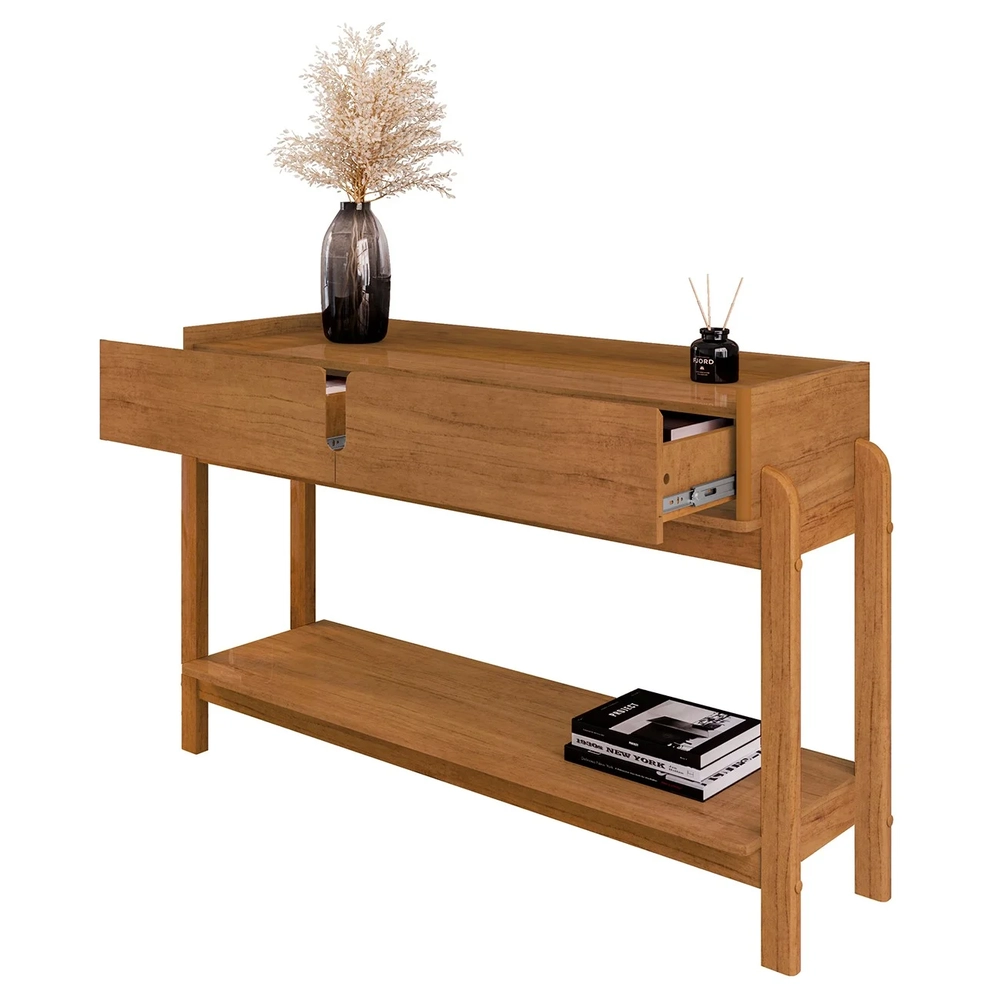 Aparador de Sala 2 Gavetas 130cm Nay C14 Cedro - Mpozenato