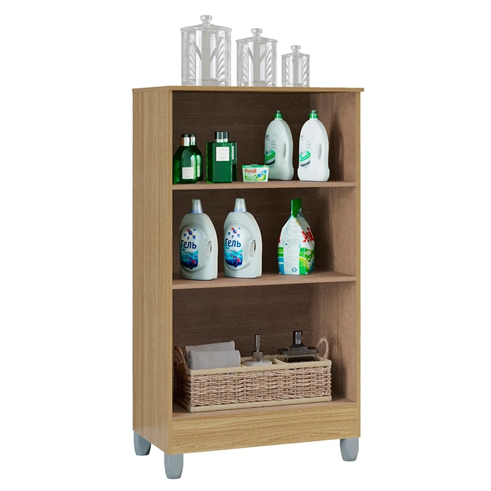 Armário Multiuso 60cm 2 Portas Tami Z46 Damasco/Off White - Mpozenato