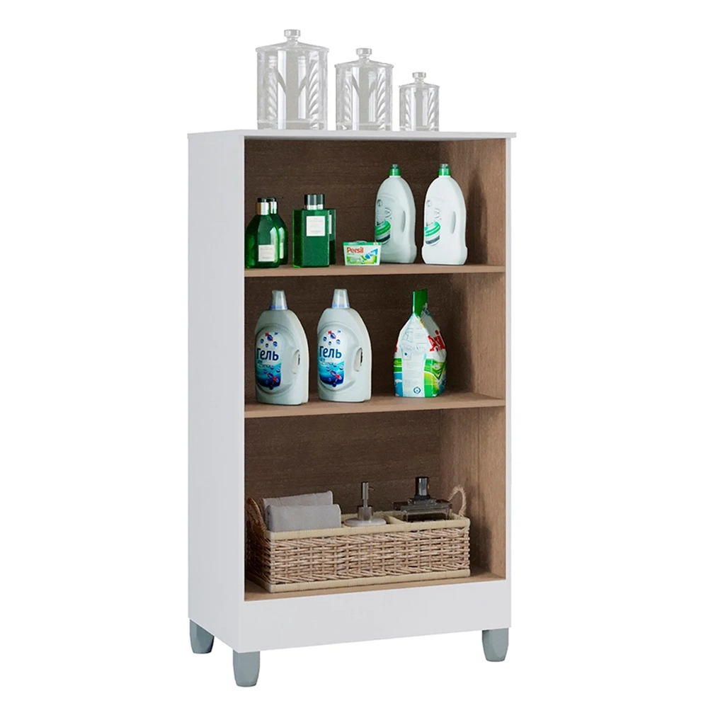 Armário Multiuso 60cm 2 Portas Tami Z46 Branco - Mpozenato